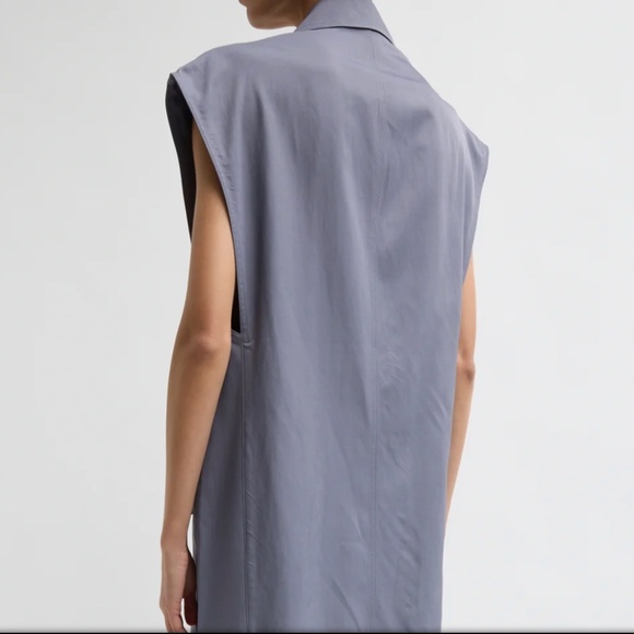 New Tibi Black Drapey Oversized Vest, 12, PG1453 - Picture 3 of 7